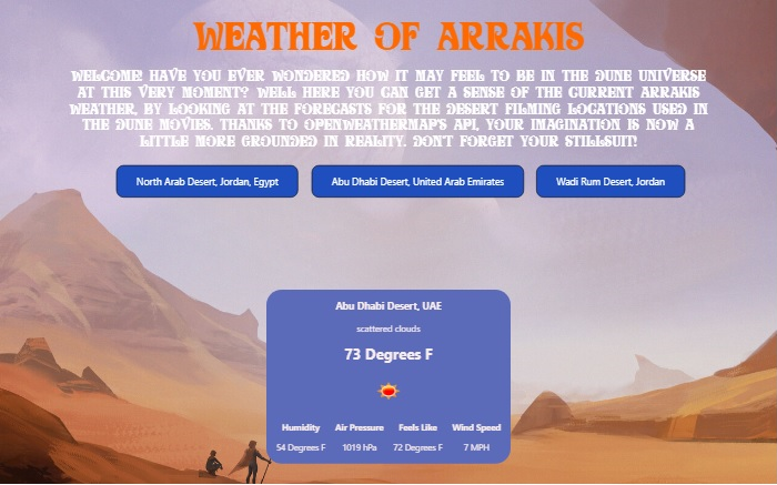 Weather Of Arrakis